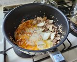 エリンギとキムチの韓国風豆乳クリームパスタ作り方8写真