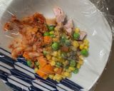 レンジ簡単洋風プルコギ味オムライス弁当作り方2写真