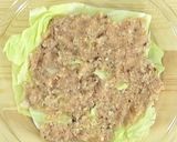 レンジで簡単！キャベツのミルフィーユ作り方4写真