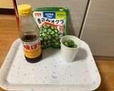 オクラとわかめの酢の物（防災レシピ）作り方2写真