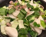 豚肉とだいこんとちんげん菜のさっぱり炒め作り方7写真