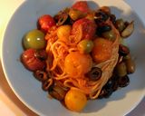 キャンディトマトパスタプッタネスカ作り方2写真