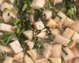 ひげにんにくとカブと春菊の甘酒スープ煮作り方3写真
