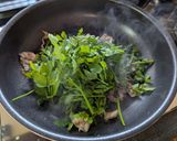 下茹で不要♡せりと豚薄切り肉炒め作り方4写真