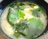 間引き大根菜のお味噌汁😻作り方5写真