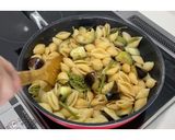 なすとわらびのシェルパスタ★動画あり★作り方13写真