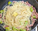ベーコンとブロッコリーのガーリックパスタ作り方6写真