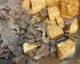 厚揚げと牛コマ肉の煮物作り方2写真