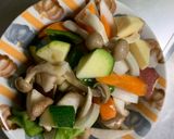 お一人様洋風梅味噌味根菜たっぷり野菜炒作り方10写真