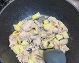 豚バラとジャガイモの和風パスタ作り方3写真