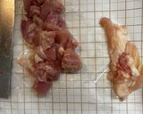 簡単　旬のさつまいもと鶏もも肉のバター甘酢炒め作り方4写真