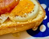 飴パリ！厚切りハムとクリームチーズの琥珀トースト作り方8写真