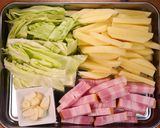のり塩じゃがバター野菜炒め定食🤩作り方1写真