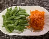 簡単！食感が良い！【スナップエンドウのごま和え】作り方2写真