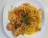 リメイク、チキントマトソースパスタ！作り方3写真