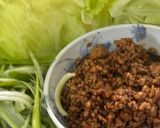 長ネギと楽しむ！中華風肉味噌レタス包み😋作り方8写真