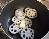 わさびふりかけで！蓮根のわさびバター作り方4写真