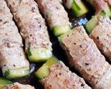 粗挽きコショウが効いた☆きゅうりの肉巻き作り方8写真