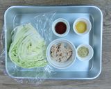 【副菜】ごま油香る！キャベツのツナ和え作り方1写真
