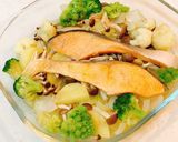 超簡単⭐️鮭＆野菜のレンチン蒸し❤️作り方4写真