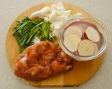 ほったらかし！鶏肉とさつまいものチーズタッカルビ作り方1写真