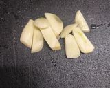 豆苗のにんにく炒め作り方3写真