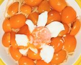 「黄色プチトマトだらけの冷製パスタ」作り方1写真