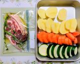 簡単今日の夕飯!ラムチョップ野菜のグリル作り方2写真