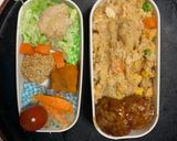 レンジ簡単洋風トマト油淋鶏味炒飯弁当作り方16写真
