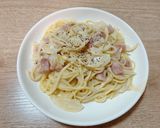 牛乳で！玉ねぎベーコンのクリームパスタ作り方8写真