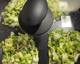 ブロッコリーと玉ねぎのカリカリチーズガレット作り方5写真