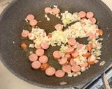 子ども喜ぶ♡ウインナーオムライス作り方2写真