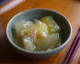 白だしで作る冬瓜の海老あんかけ煮作り方9写真
