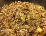 簡単！牛こま切れのキノコ煮〜すき焼き風！作り方5写真