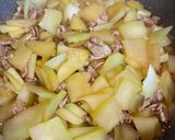 青パパイヤの簡単炒め煮（まるで大根）作り方4写真