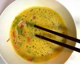 朝食やお弁当に★ねぎとカニカマの卵焼き作り方4写真