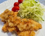 【簡単夕食】柔らか鶏胸肉のチキンカツおろしポン酢作り方5写真