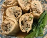 鶏ひき肉とごぼうの信田巻き作り方7写真