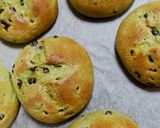 ★オーツブランとアーモンドの抹茶小豆ぱん作り方8写真