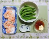 超簡単今夜の夕飯スナップエンドウエビマヨ作り方1写真