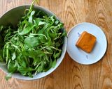 コヨメナと干し豆腐の和え物作り方1写真