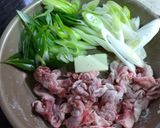 白ネギと豚肉のスープ作り方3写真