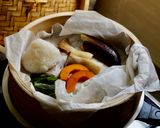 せいろで1人ごはん〜鮭のレモンバター蒸し作り方3写真