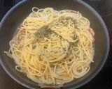 長期保存素材のベーコンペペロンチーノ作り方8写真