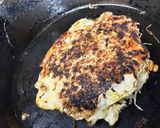 納豆入りのお好み焼き風作り方3写真