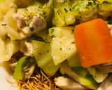 市販皿うどん●鶏肉＆キャベツ多め皿うどん作り方4写真