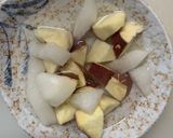 お一人様オム親子丼味根菜たっぷり野菜炒め作り方5写真