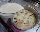 カボチャとベーコンの豆乳スープ作り方3写真
