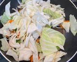 ワンパンしめじの和風ソース焼きそば作り方4写真