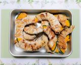 簡単夏の夕飯！カボチャ豚バラ肉味噌肉巻き作り置き作り方7写真